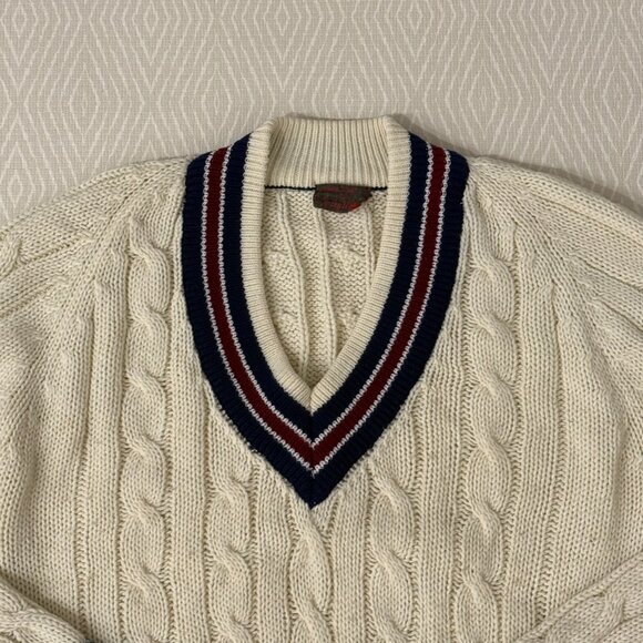 Cable Knit Sweater Vintage Size Large - Picture 4 of 5